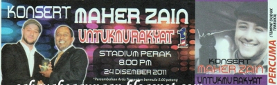 Konsert Maher Zain Untukmu Rakyat Perak 2011